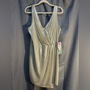 Elegant Champagne Sleeveless Dress